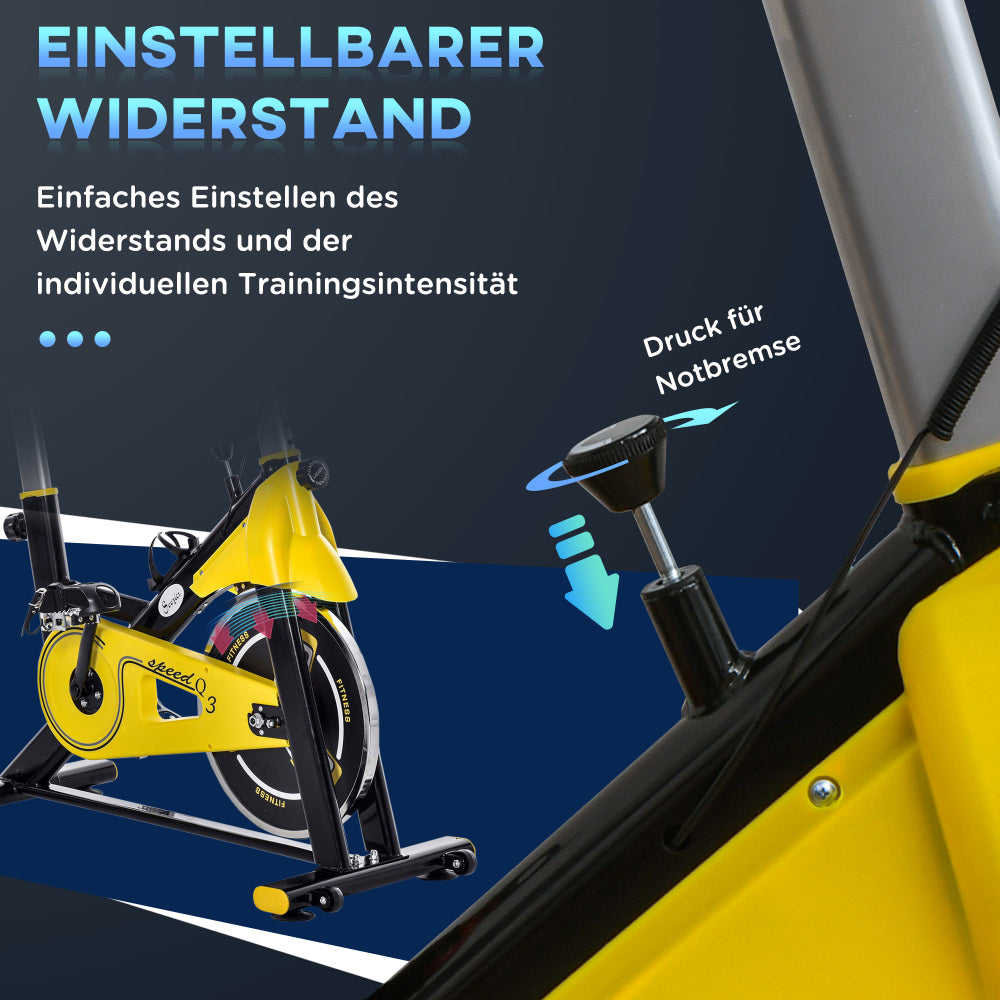 H101 Heimtrainer – Stufenloser Widerstandsdrehknopf zur Anpassung der Trainingsintensität