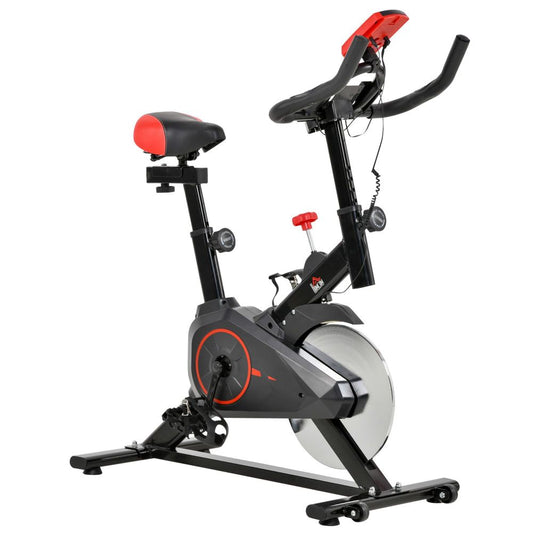Sunjetfit H101 Heimtrainer – Indoor Cycling Bike in Schwarz-Rot mit 6kg Schwungrad