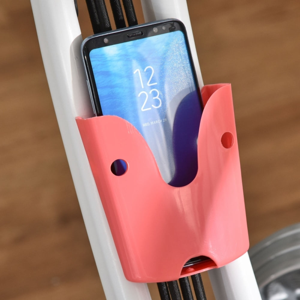 H102 Heimtrainer – Praktischer Handyhalter in Pink für Smartphone-Nutzung beim Training