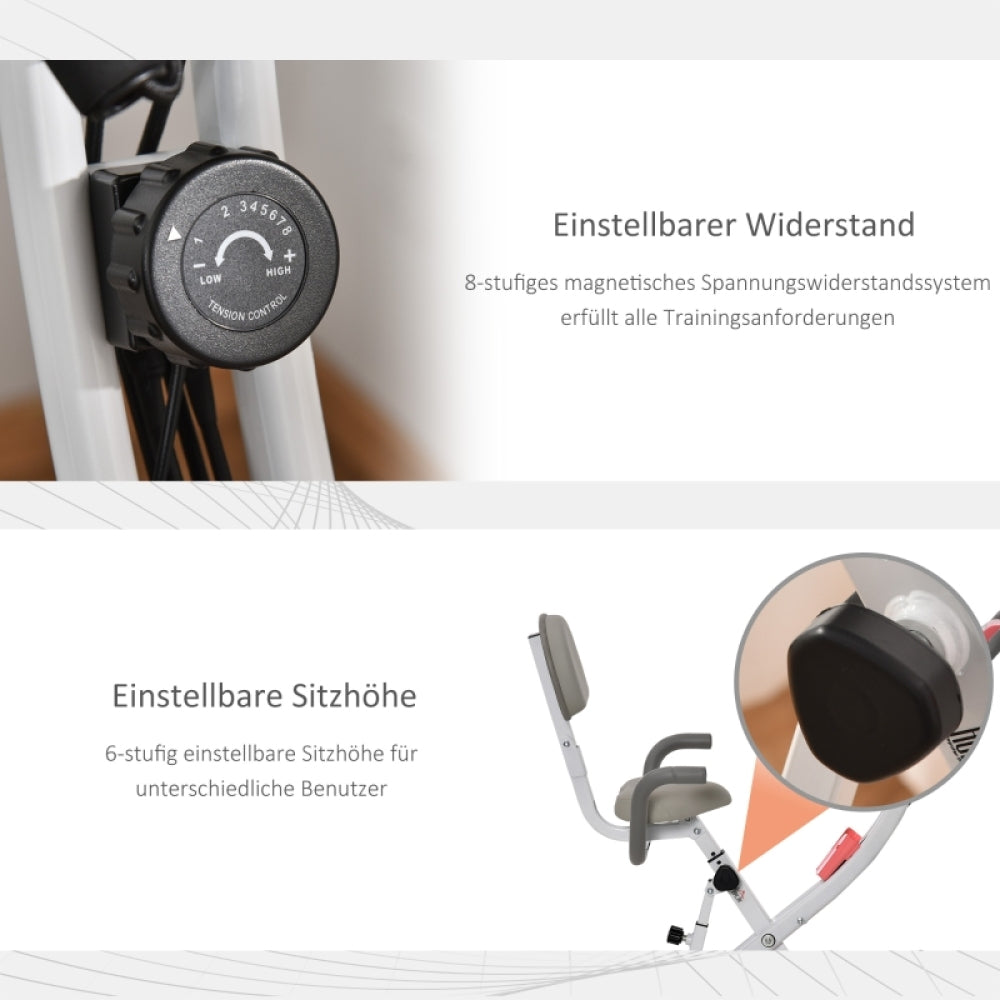 H102 Heimtrainer – Einstellbarer magnetischer Widerstand und höhenverstellbarer Sitz für alle Nutzer