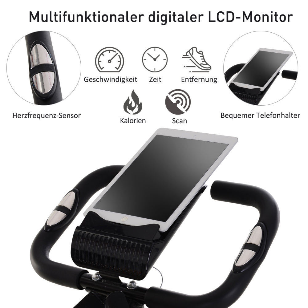 H102 Heimtrainer – Multifunktionaler digitaler LCD-Monitor mit Tablet-Halterung für verschiedene Geräte