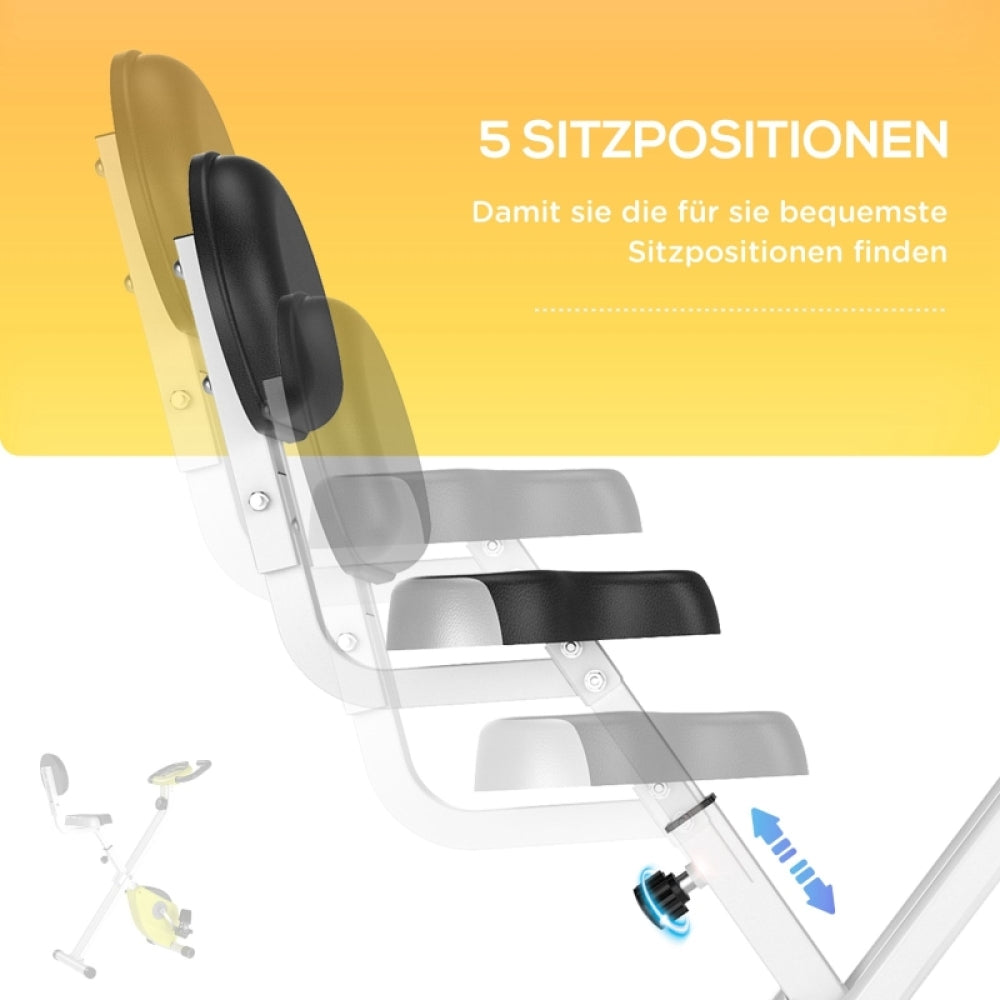 H103 Heimtrainer – 5 Sitzpositionen mit komfortabler Rückenlehne für optimale Trainingsposition