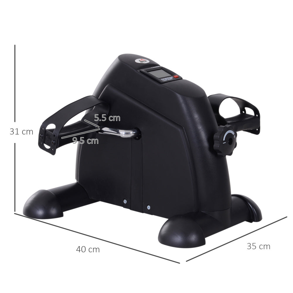 H105 Mini-Heimtrainer Schwarz Maße – Kompakte Abmessungen 40×35×31 cm für platzsparendes Training