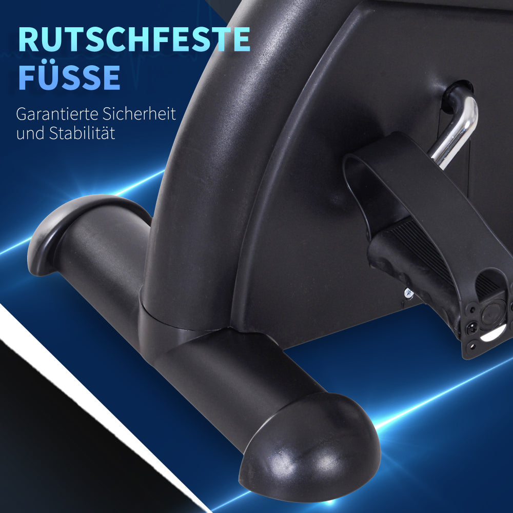 H105 Mini-Heimtrainer Schwarz – Rutschfeste Füße für garantierte Sicherheit und Stabilität beim Training
