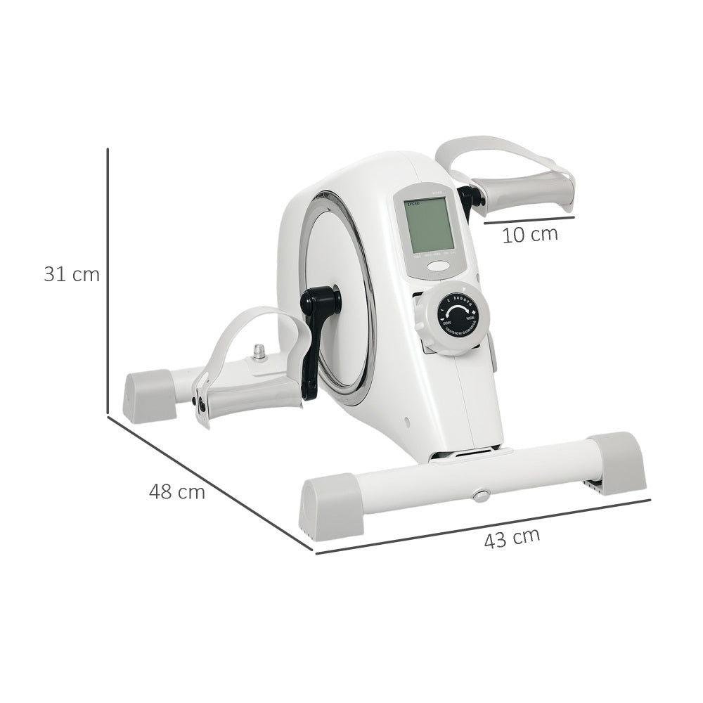 H105 Mini-Heimtrainer Weiß Maße – 48×43×31 cm, kompakt und platzsparend