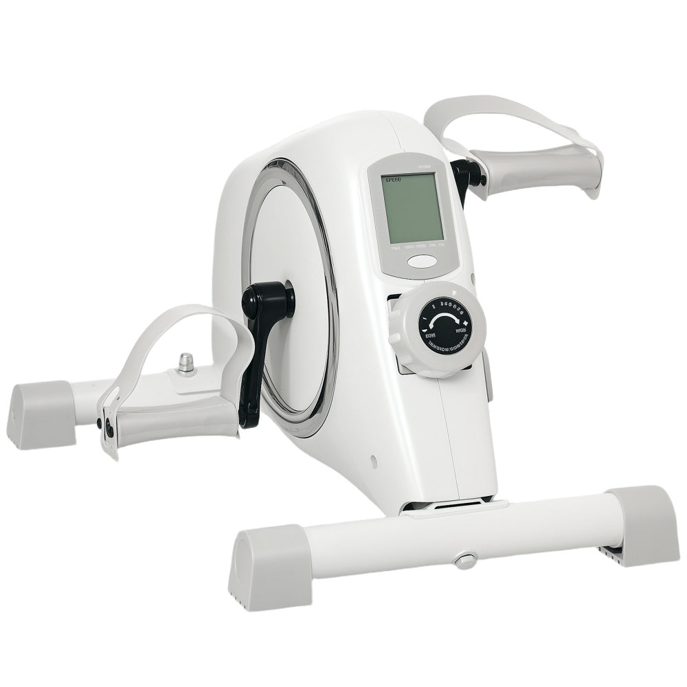 Sunjetfit H105 Mini-Heimtrainer – Kompakter Arm- und Beintrainer in Weiß mit LCD-Monitor