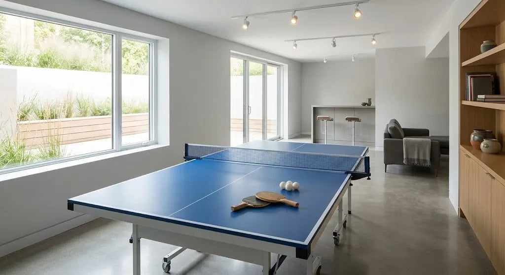 Tischtennisplatte im Keller – Maße und Platzbedarf Ratgeber Sunjetfit