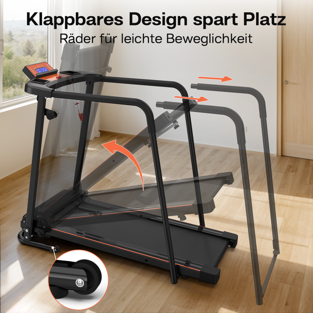 Senioren Laufband S-Serie klappbar – platzsparendes Design für Zuhause
