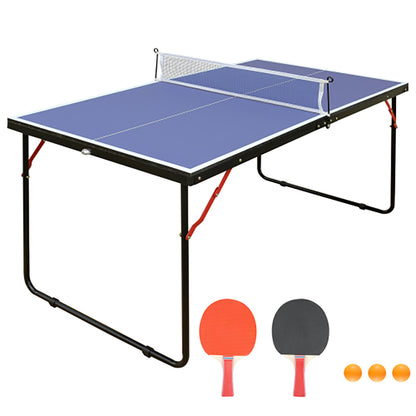 Sunjetfit T100 Mini Tischtennisplatte – komplett mit 2 Schlägern und 3 Bällen