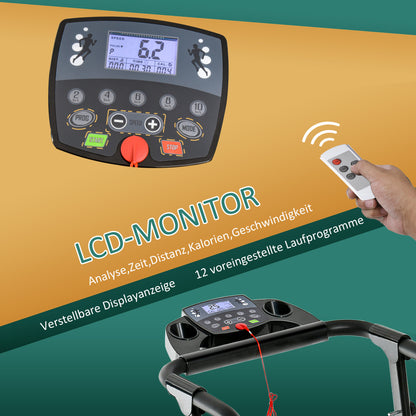 T100 LCD-Cockpit mit grüner Hintergrundbeleuchtung – 12 Trainingsprogramme