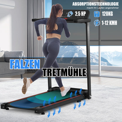 T200 Laufband klappbar – Maße, 2,5 PS Motor und 120 kg Tragkraft