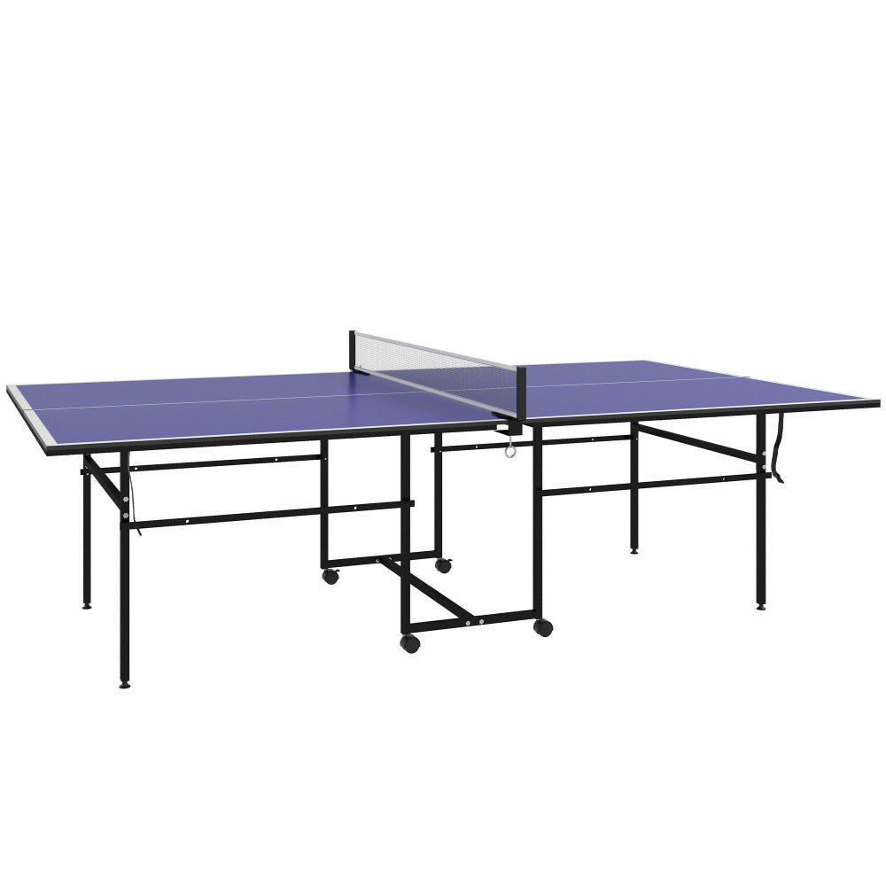 Sunjetfit T300 Indoor Tischtennisplatte – Standardgröße mit 360°-Rollen und Netz
