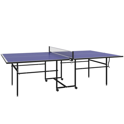 Sunjetfit T300 Indoor Tischtennisplatte – Standardgröße mit 360°-Rollen und Netz