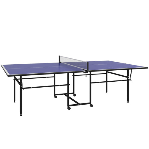 Sunjetfit T300 Indoor Tischtennisplatte – Standardgröße mit 360°-Rollen und Netz