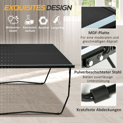 T500 Exquisites Design schwarz – MDF-Platte, pulverbeschichteter Stahl & kratzfeste Oberfläche