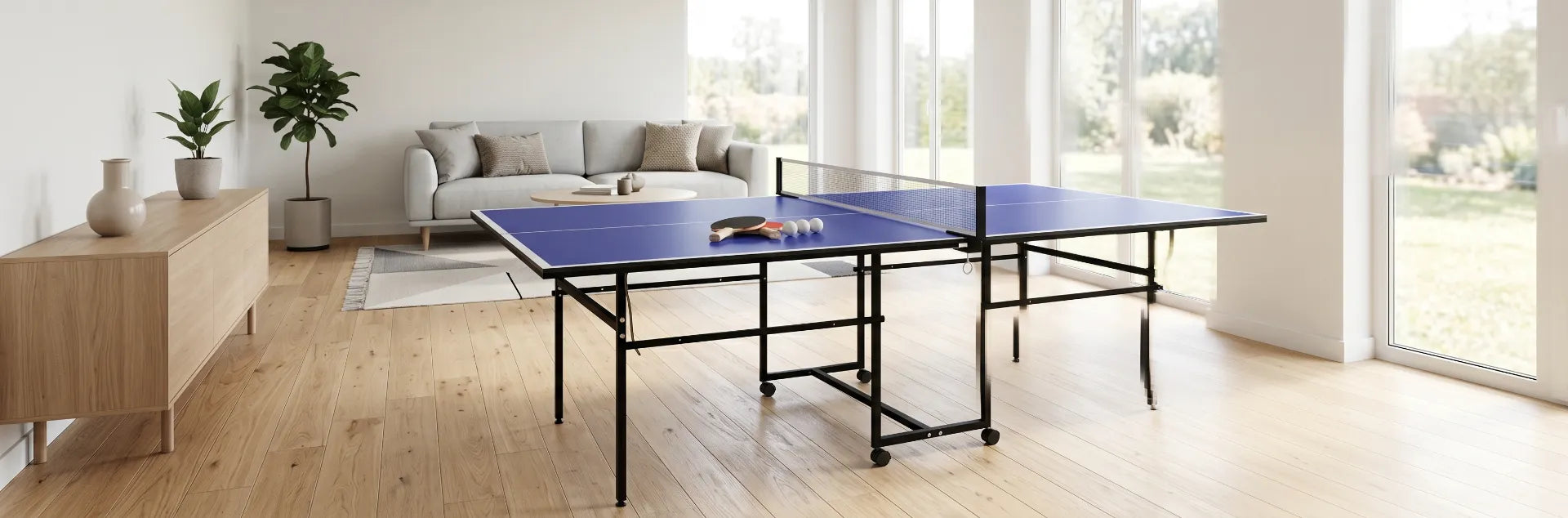 Sunjetfit Tischtennisplatten – klappbare Indoor und Outdoor Tische für Zuhause