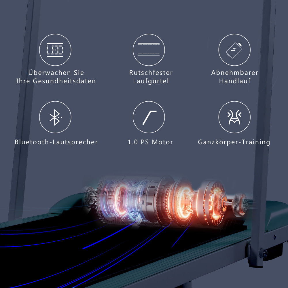 W200 1,8 PS Silentmotor – leises Walking Pad auch für nächtliches Training