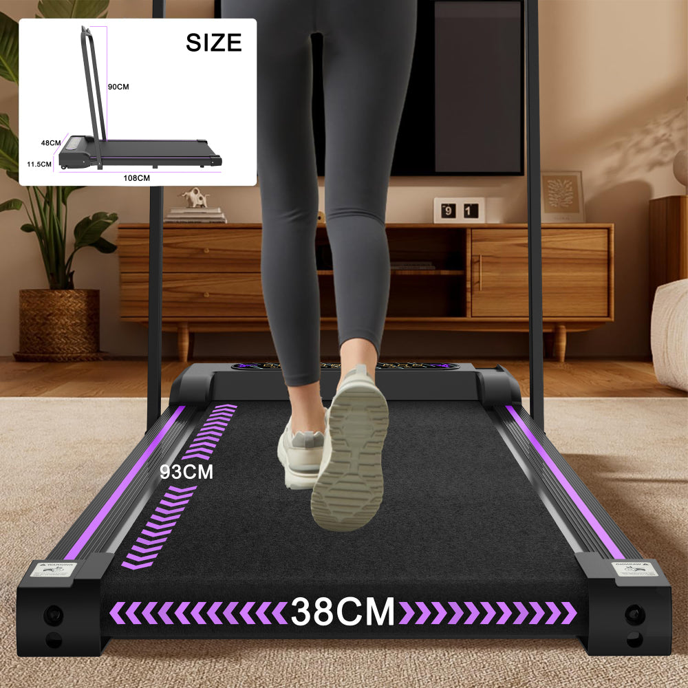 W300 Walking Pad Lauffläche 38 cm Breite – extra breit für natürliches Laufen