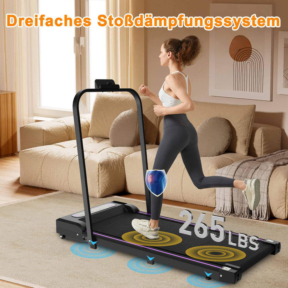W300 dreifaches Stoßdämpfungssystem – 265 LBS Tragkraft für gelenkschonendes Training
